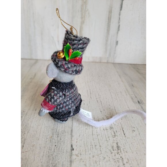 Kurt Adler Mouse Top Hat Bell vintage ornament Xmas - Picture 3 of 5
